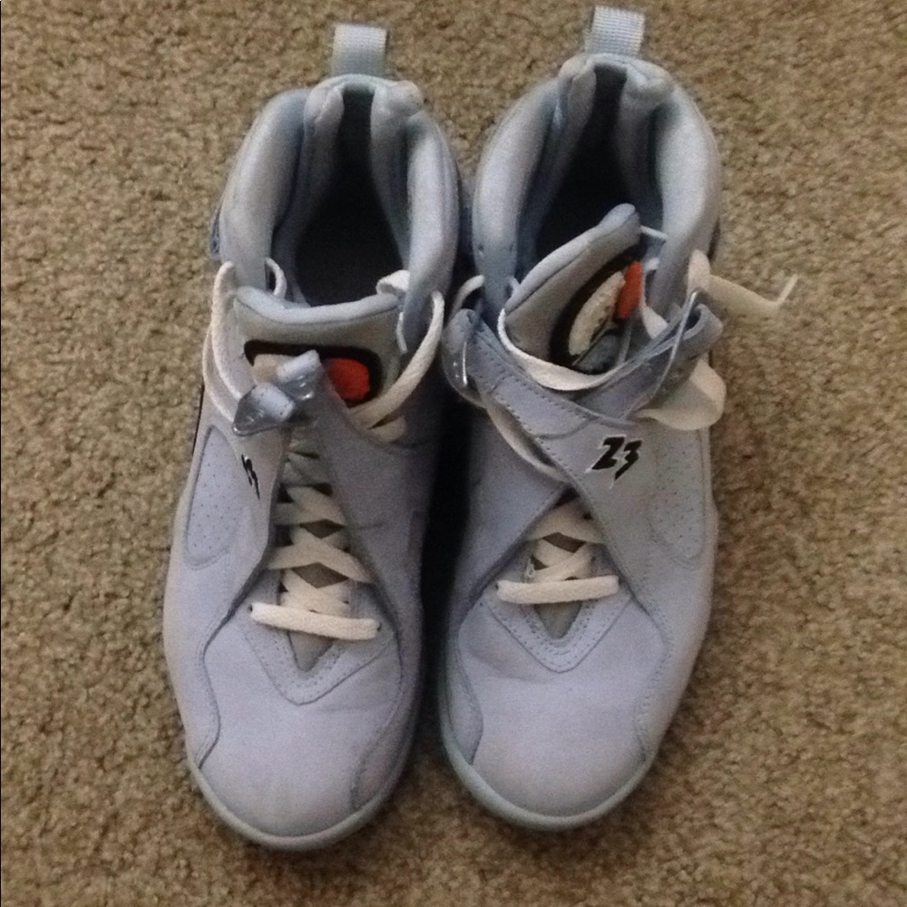 Air jordan 8, suede blue edition